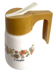Vintage Gemco Yellow/Butterscotch Floral Kitchen Cream Creamer Pitcher U.S.A - Picture 1 of 12