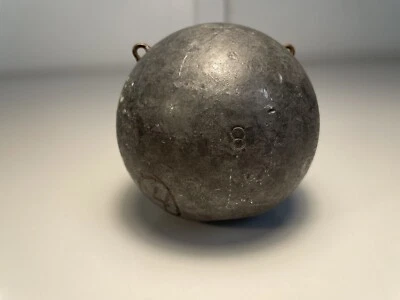 Vintage 8lb Blei Sinker Down Rigger Ball - Bild 1 von 4