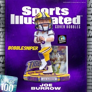 Bobblehead exclusivo de Joe Burrow LSU Tigers "Sports Illustrated Cover" NCAA #100 - Imagen 1 de 12