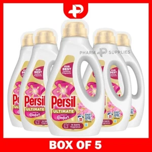 Persil Ultimate Touch of Comfort Bio Laundry Washing Detergent 31 Washes 5 Packs - Picture 1 of 6
