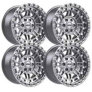 (Set-4) Dropstars 603MS 20X10 8X170 -19mm Silver Wheels Rims 20 Inch - Picture 1 of 10