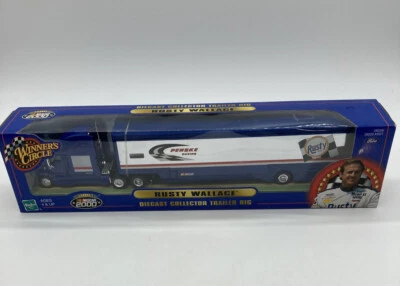 Nuevo semirremolque fundido a presión Hasbro escala oxidado Wallace Nascar Winner's Circle nuevo en paquete Foto 1 de 4