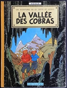 JO, ZETTE ET JOCKO La Vallée des cobras B20 bis Dos jaune EO 1957 État correct - Imagen 1 de 23