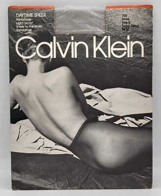 NEW Calvin Klein Pantyhose VTG 1985 DOVE Grey Gray Size B Daytime Sheer - Image 1 of 4