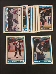 1990/91 Topps Toronto Maple Leafs Team Set 18 Cards