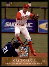 2011 Grandstand Greg Garcia IP Signed Auto Quad Cities River Bandits #NNO