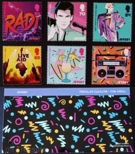 Jersey Stamps "Popular Culture 1980's" Presentation Pack MNH 6v Mint Set 2020 - Picture 1 of 6