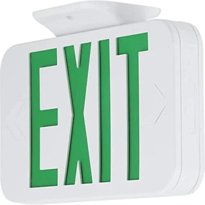 Progress Commercial PETPE-UG-30-RC LED Emergency Exit Sign, White - Image 1 of 2