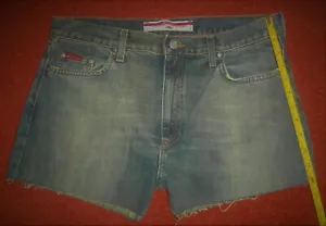 Women's Blue LEE COOPER W32" "Dirty Look" Denim Cut Off, Shorts, 11.5" rise. - Picture 1 of 4