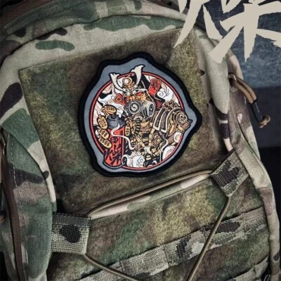 Exquisite Samurai Patch Embroidery Badge Fashion Clothing Decor Tactical Patch - Image 1 of 4