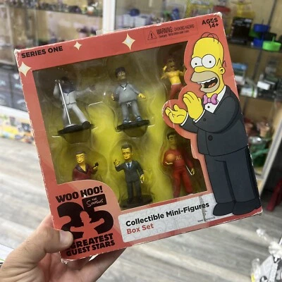 Simpsons 25th Anniversary 2.5" Figure Box Set Greatest Guest Stars 6-Pack - Image 1 of 4