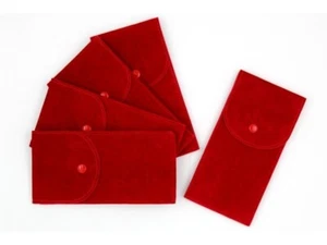 4+1 Custodia Monoposto Porta Orologi Tessuto Floccato Colore Rosso Watch Box - Foto 1 di 6