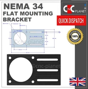 Nema 34 Stepper Motor Mount Bracket Flat Plate for Nema34 CNC Router plasma UK - Picture 1 of 3