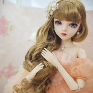 1/3 Juego Completo Muñeca BJD Hechos a Mano Vestidos de Boda Niña Maquillaje Facial Ojos Peluca Zapatos - Imagen 1 de 9