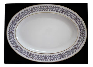VERSACE ROSENTHAL ""LE GRAND DIVERTISSEMENT"" White Floral PORZELLAN OVALE PLATTE - Bild 1 von 8
