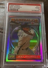 1993 Finest Refractor #11 Jeff Bagwell (HOF) Houston Astros  - PSA 9 MINT Nice!!