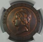 1847 Liberia 2 Cents Ngc Ms64 Bn Rare In Mint State As A Business Strike