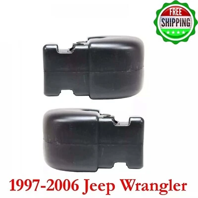 New Bumper End Cap Rear Left & Right Side For 1997-2006 Jeep Wrangler Set 2Pc Foto 1 de 4