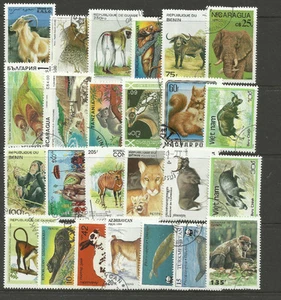 WILD ANIMALS Collection Packet 25 Different Stamps (Lot 1) - Picture 1 of 1