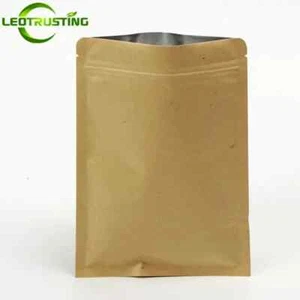 10er Set Zip Kraftbeutel 280μm - Lebensmittelverpackung / luftdichtes Geschenk 9x14cm - Bild 1 von 9