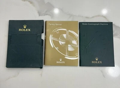 Auténtico Rolex Daytona Folleto Manual JUEGO COMPLETO 16520 116520 116523 INGLÉS Foto 1 de 4