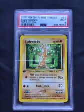 Pokemon Cards: 1st Edition Neo Genesis Common: Sudowoodo 77/111: PSA 9