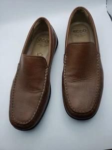ECCO Classic Moc Slip On Light Brown Leather Moccasin Loafer Size 10-10.5 - Picture 1 of 21