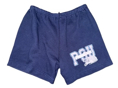 Vintage Large Penn State Nittany Lions Blue Sweat Shorts Tultex USA 1991 - Image 1 of 4