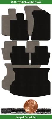 Juego de alfombrillas clásicas personalizadas para Chevrolet Cruze 2011-2014 (5 piezas) #CL7 Foto 1 de 4