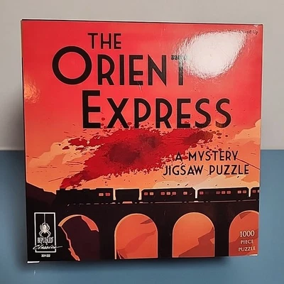 BePuzzled "THE ORIENT EXPRESS" 1000 Pc Mystery Puzzle 23"x 29" NOB Sealed In Bag - Image 1 of 2