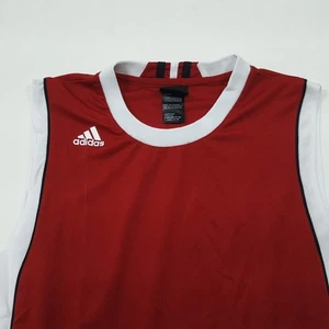 ADIDAS Active Sport Sleeveless Shirt - Youth L - Red w/ White & Black Accents - Picture 1 of 4