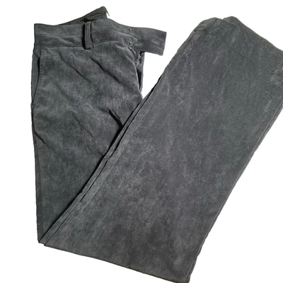 Pantalones Coldwater Creek Mujer Gris Talla 10 Pana Mini Acampanados Bolsillos Carrera Foto 1 de 4