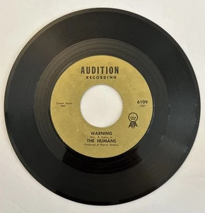 Humans Warning / Take A Taxi Vinyl 45 Audition-6109 US Original PSYCH/Gararage - Picture 1 of 23