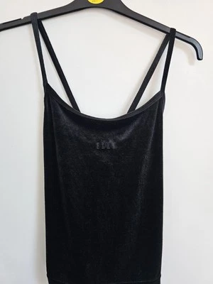 Chaleco Top Elle Velour con Tirantes Negro Talla S Foto 1 de 4