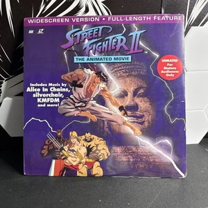Street Fighter II The Animated Movie Widescreen Laserdisc Full Feature Unrated - Foto 1 di 5