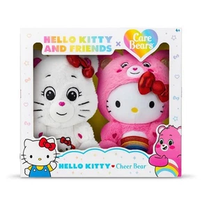 Hello Kitty And Friends X Care Bear 10" Collectible Care Bears Plush 2-pack - Picture 1 of 3