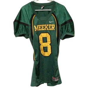 Nike "Meeker" Fußball Trikot grün gelb Mesh #8 Shirt Herren Größe L - Bild 1 von 6