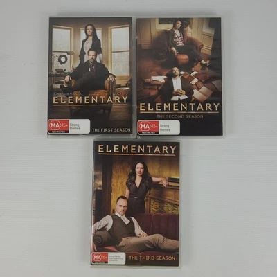 Elementary - Complete Series Seasons 1-3 (1 2 3, DVD) PAL Region 4 - Free Post - Image 1 of 4