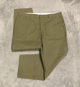 JJJJound Pants Men’s 38x26 Wide Baggy Chino Green Cotton Blend Made In Portugal - Picture 1 of 12