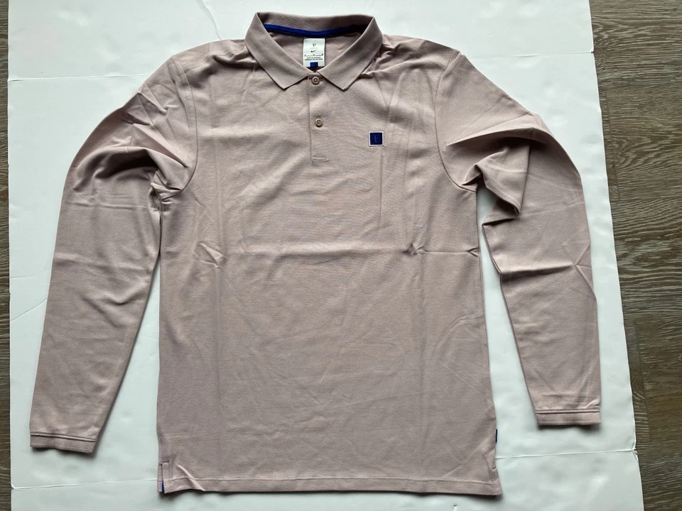 Polo Nike NikeCourt Federer RF Holiday 2018 tênis manga longa M rosa AJ8048‐684 - Imagem 1 de 4