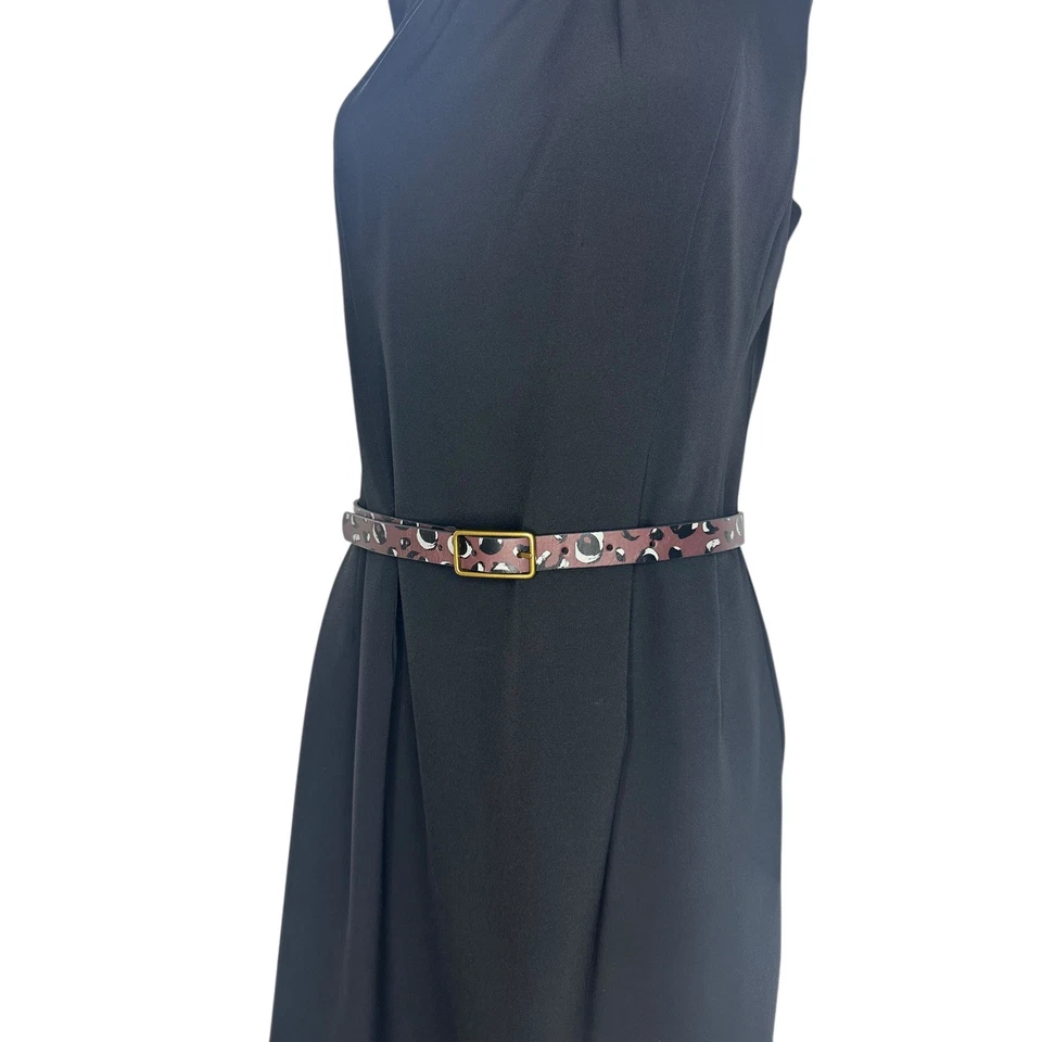 Fossil腰带女式小号棕色豹纹皮革黄铜扣 — 第 1/4 张图片