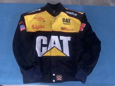 Chaqueta de carreras JH Designs Ward Burton Goodyear Cat #22 NASCAR talla grande Foto 1 de 3