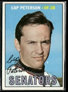 1967 Topps Cap Peterson Washington Senators #387 - Picture 1 of 2