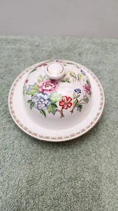 Crown Staffordshire Pagoda Round Covered Butter, Mini, made in England. - Picture 1 of 11