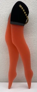 Vintage 60’s 70’s Woman Sexy Legs Keychain 7” Retro Hot Girl Stockings Pink FOB - Picture 1 of 6