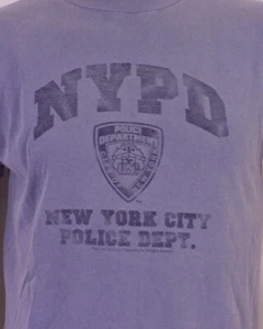 vintage 90s 00s Y2K retro NYPD Police Department T-Shirt NY Hardcore SZ M - Picture 1 of 5
