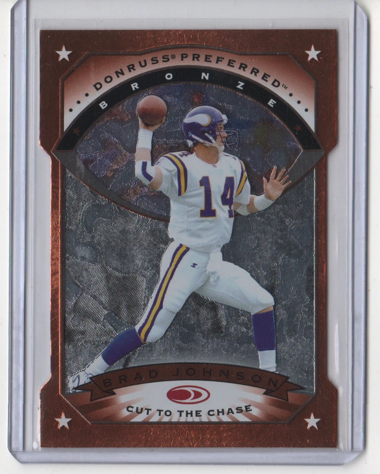 BRAD JOHNSON 1997 Donruss Preferred CUT TO THE CHASE #32 MINNESOTA VIKINGS - Image 1 of 1