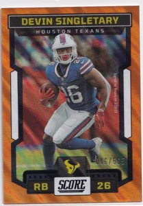 Score 2023 - Devin Singletary #270 Arancione /565 - Foto 1 di 2