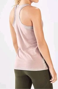 Canotta Fabletics Laurel Racerback malva e argento donna taglia media elasticizzata - Foto 1 di 7