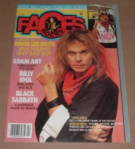 Faces Rocks Magazine April 1984 Van Halen, Adam Ant, Billy Idol, Black Sabbath - Picture 1 of 7